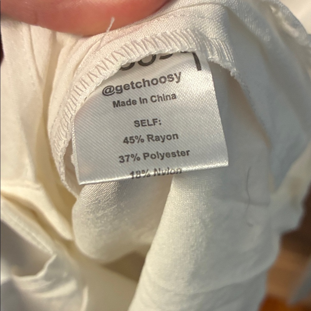 Choosy St. Crosby White Long Sleeve Button-Up shirt dress mini Kim Kardashian - Picture 12 of 12